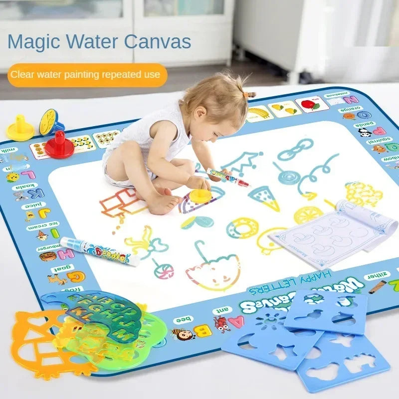 Magic Water Drawing Mat Magic Doodle Board Reusable Writing Educational Pad for Children Toddler Learning Toys