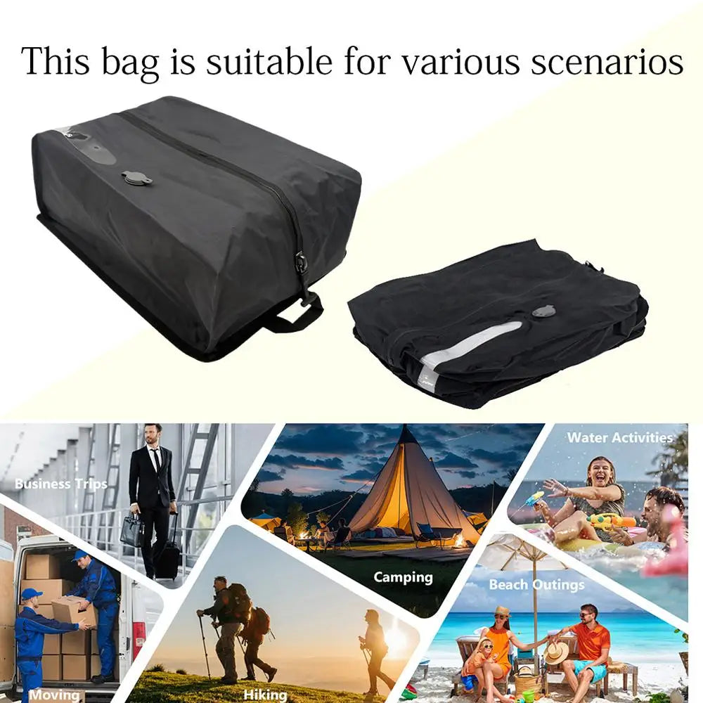 Travel Space Saver Storage Bag Vacuum Bag Compression Bag Reusable Vacuum Seal Bags with Hand Pump Travel Bags