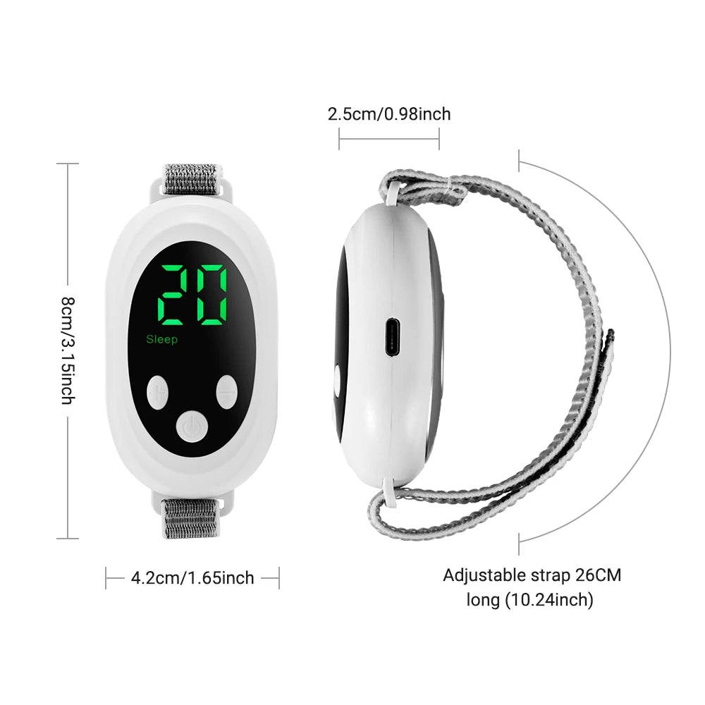 Finokrea Microcurrent Sleep Aid Device EMS Insomnia Stress Anxiety Relief Palm Pulse Massager