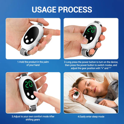 Finokrea Microcurrent Sleep Aid Device EMS Insomnia Stress Anxiety Relief Palm Pulse Massager