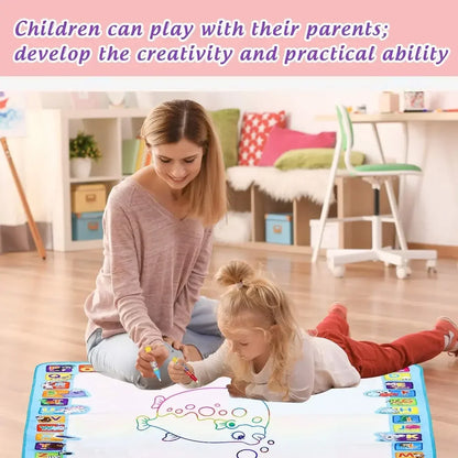 Magic Water Drawing Mat  Magic Doodle Board Reusable Writing Educational Pad for Children Toddler Learning Toys